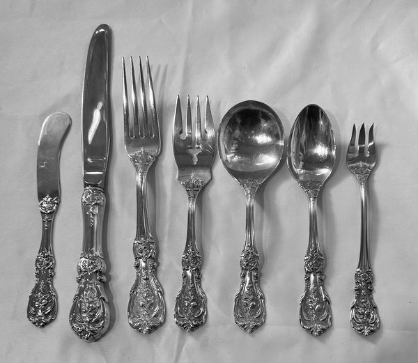 Francis I Sterling Silver Reed & Barton Service for 8 plus 12 Serving Pieces.