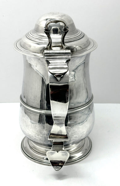 Tankard. English Sterling Silver. Georgian Period. London 1776 Date. James Young