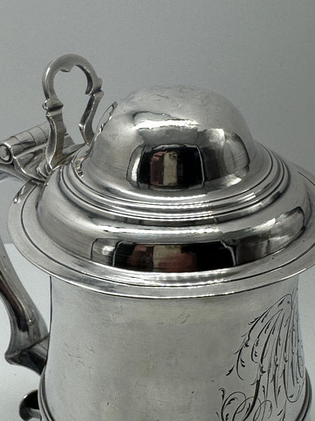 Tankard. English Sterling Silver. Georgian Period. London 1776 Date. James Young