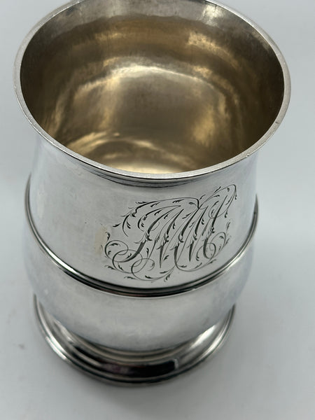 Tankard. English Sterling Silver. Georgian Period. London 1776 Date. James Young