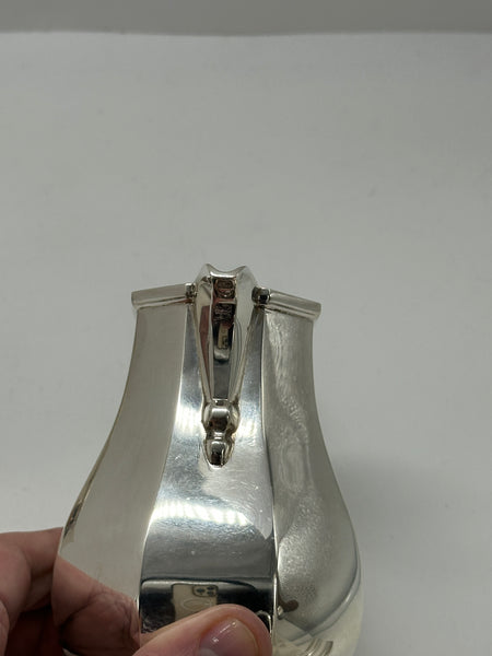 Three Piece Tea Set. English Sterling Silver. London 1975. James Robertson NY