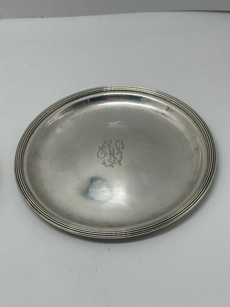 Wine Funnel with Tray. English Sterling Silver. Georgian Period. P and A Bateman