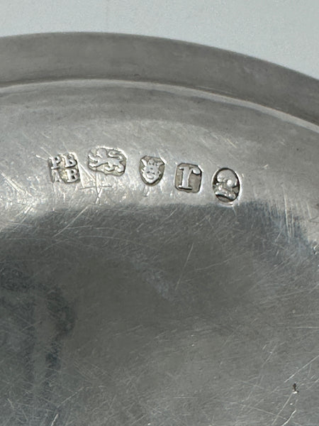 Wine Funnel with Tray. English Sterling Silver. Georgian Period. P and A Bateman