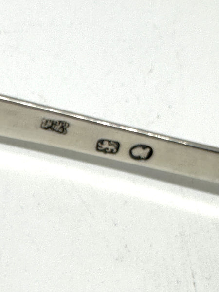 Asparagus Tongs. Georgian Period English Sterling Silver. Bright Cut. 10 1/4"