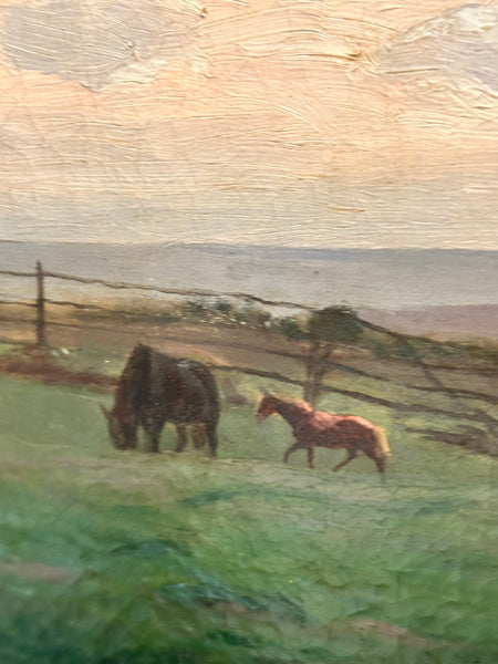 Oil Painting on Canvas. Horses. Reiner Dahlen, Germany