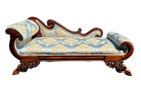 Chaise Lounge. American Empire. Mahogany Wood. First half 19th Century