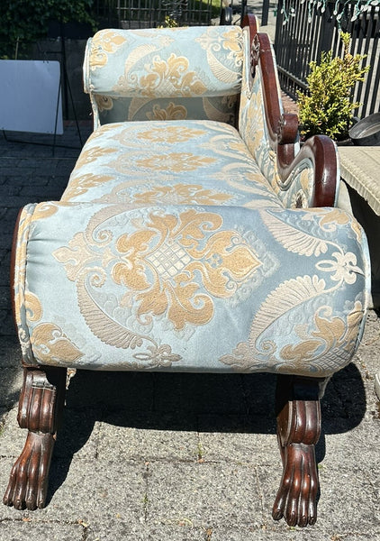 Chaise Lounge. American Empire. Mahogany Wood. First half 19th Century