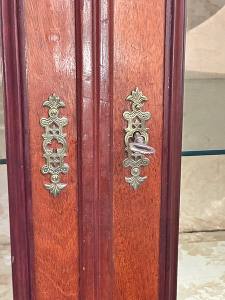 Fruitwood Vitrine Display Cabinet. Circa 1900