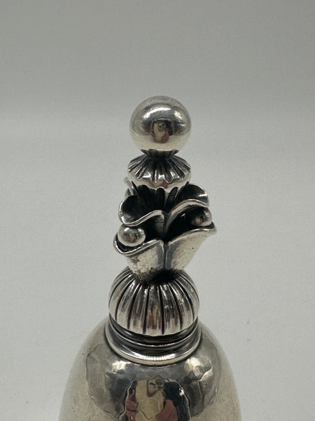 Bell. Georg Jensen Denmark. Harald Nielsen #172. Circa 1920s. 4" Height. 124 g