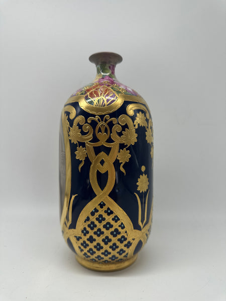 8 3/4" Vase. Late 19th or Early 20th Art Nouveau Porcelain Beehive Mark. Vienna