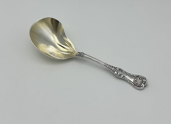 Berry Spoon. Tiffany & Co. Sterling Silver English King Pattern. Mono. 9 3/8"