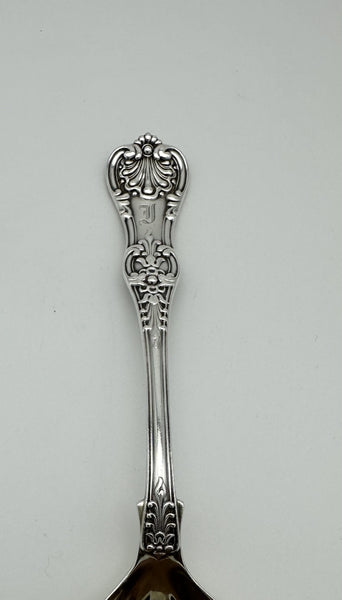 Berry Spoon. Tiffany & Co. Sterling Silver English King Pattern. Mono. 9 3/8"