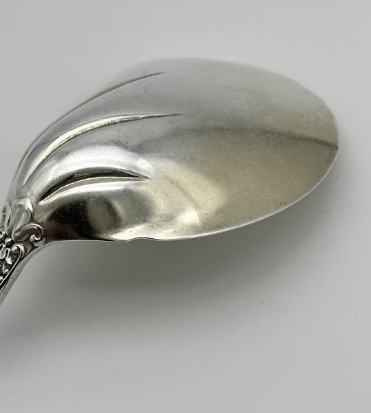 Berry Spoon. Tiffany & Co. Sterling Silver English King Pattern. Mono. 9 3/8"