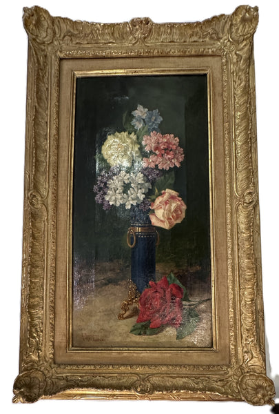 Enrique Rumoroso y Valdes (1843-1897) Spanish. Oil Painting on Canvas Still Life