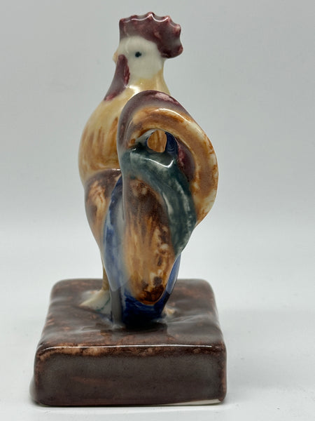Rookwood Polychrome Rooster. #6030. Circa 1900. 5 1/4" Height