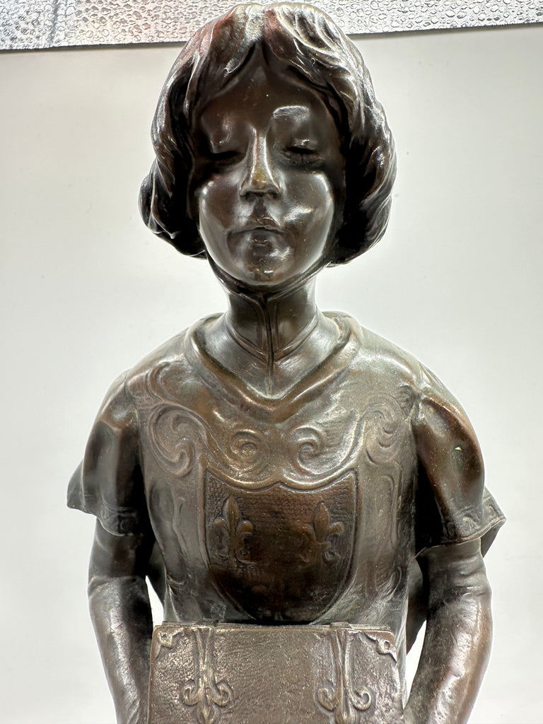 Leon Noel Delagrange (1872-1910) French Bronze Figure The Royal Page. 19"