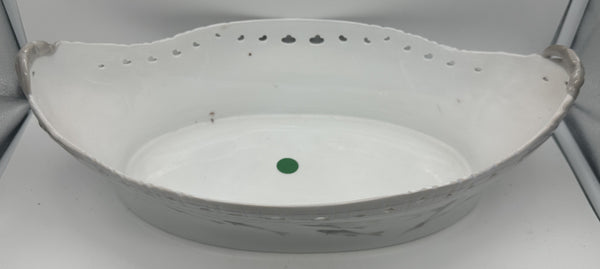 Large Oval Centerpiece Bowl. Royal Copenhagen Fish, Seaweed, Crab. 1889-1922
