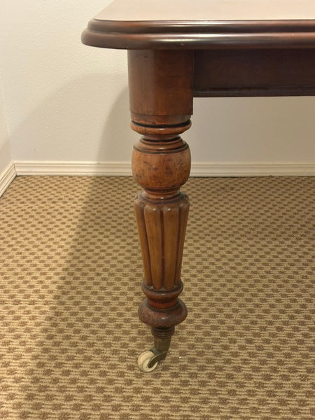 English Dining Room Set. Walnut Wood. Mid 19th Century.