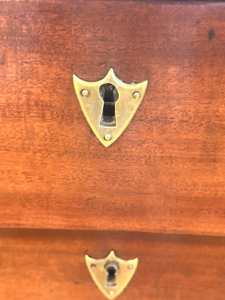 French Chest of Drawers. Mahogany Black Marble Top. 19th Century