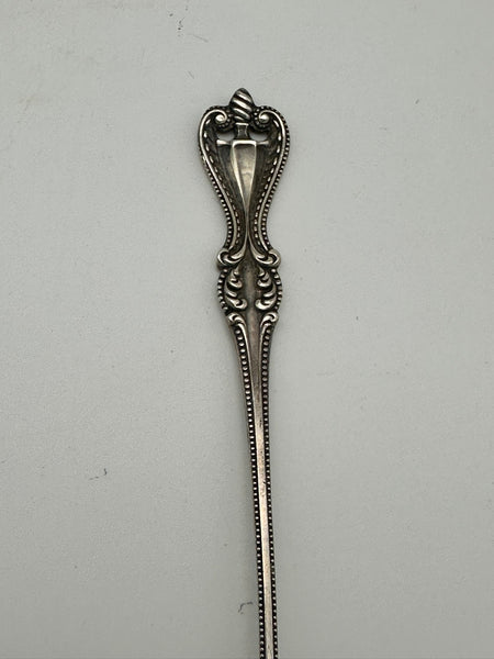 Horseradish Serving Spoon. Towle Sterling Silver Old Colonial Pattern. 6 3/8"