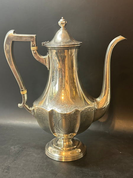Sterling Silver Coffee Pot. International Silver Co. #350. 10" Height