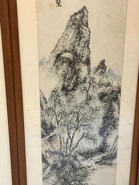 Five Korean Ink and Watercolor. Pyon Kwansik aka Byeon Gwansik. (1899-1976)