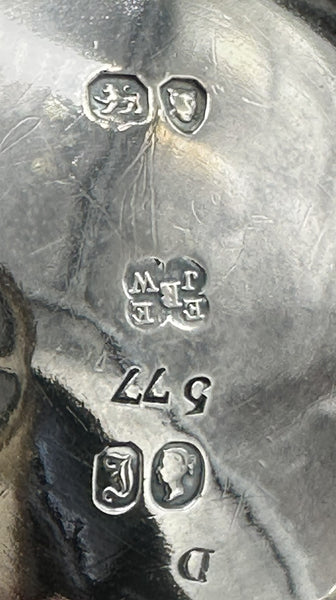 Baby Cup Christening Mug. English Sterling Silver London 1844. Victorian.