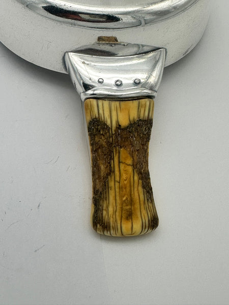 Porringer Child's Bowl. Tiffany & Co. Sterling Silver Bone Handle. 1879.