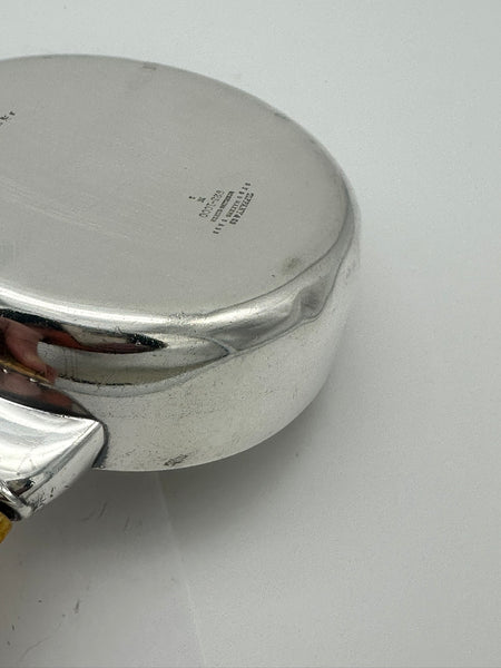 Porringer Child's Bowl. Tiffany & Co. Sterling Silver Bone Handle. 1879.