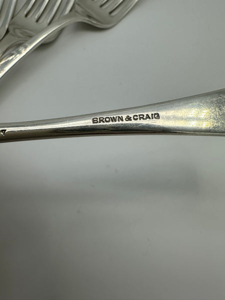 12 Dinner Forks. American Sterling Silver. W.M. Wilson & Son Philadelphia Fern