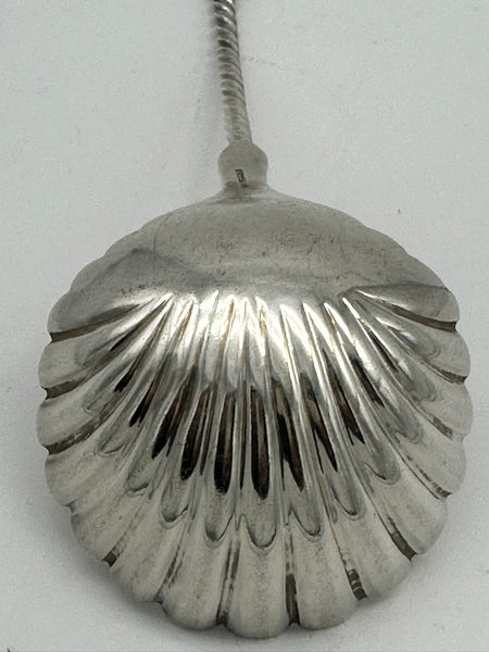 Ladle. J. E. Caldwell Sterling Silver. Scrolling Wave or Fern Leaf Pattern. 8"