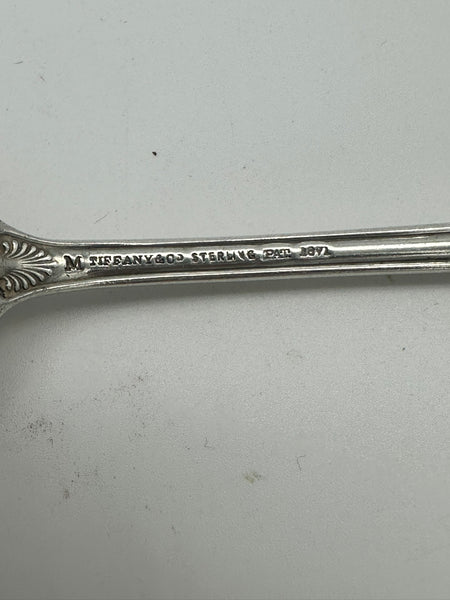 Junior Fork. Tiffany & Co. Sterling Silver Palm Pattern (1871) 6 1/2" Mono