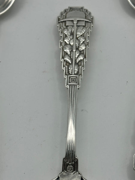 RARE 8 Souvenir Spoons. Gorham Sterling Silver. Saint Juliana Mines Mexico. 7"