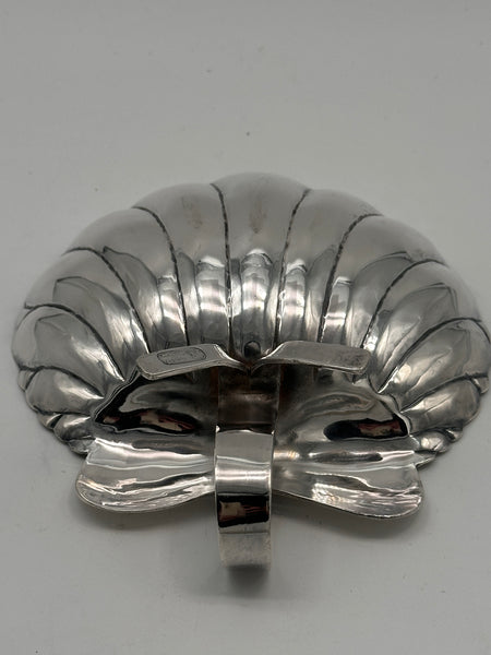 Shell Shaped Bowl with Bow Handle. Mexican Sterling Sanborns. 6 3/4". 242 grams