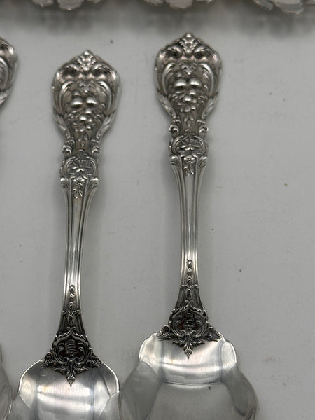 9 Ice Cream Spoons. Reed & Barton Sterling Silver. Francis I.
