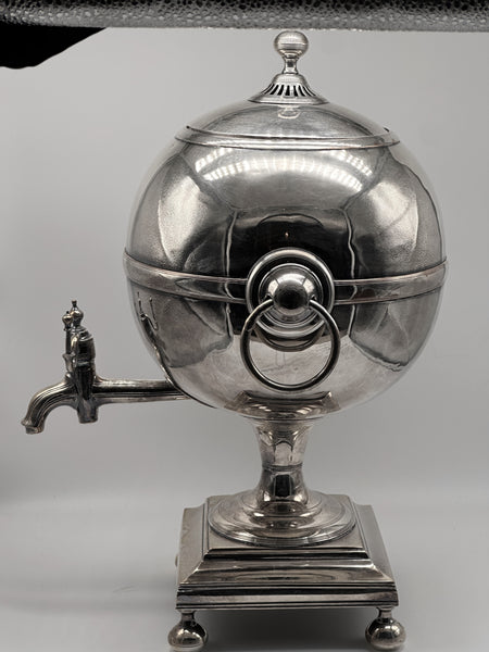 Tea Urn. English Sheffield Silverplate over Copper. 19th Century. 17" Height