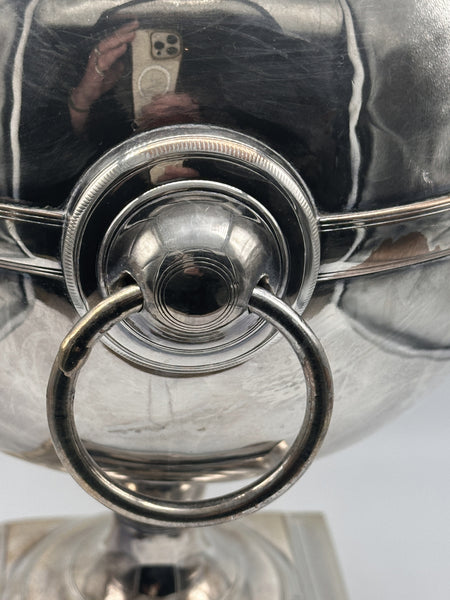 Tea Urn. English Sheffield Silverplate over Copper. 19th Century. 17" Height