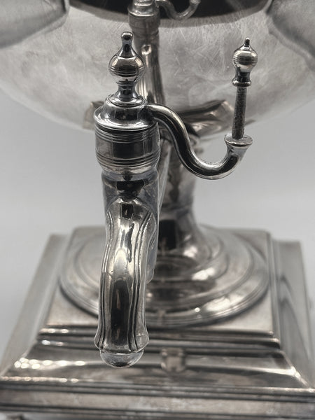 Tea Urn. English Sheffield Silverplate over Copper. 19th Century. 17" Height