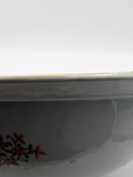 Chinese Porcelain Bowl. Famille Verte Qing Dynasty. Mid 19th Century. 16"