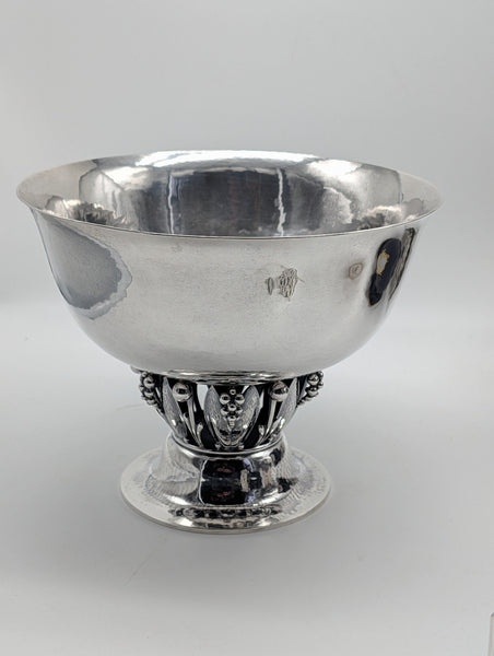 Compote Pedestal Bowl. Georg Jensen Denmark Sterling Silver. #197A. 6" H