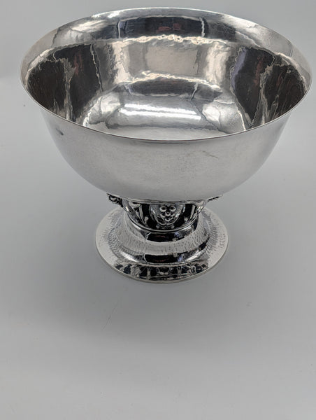 Compote Pedestal Bowl. Georg Jensen Denmark Sterling Silver. #197A. 6" H