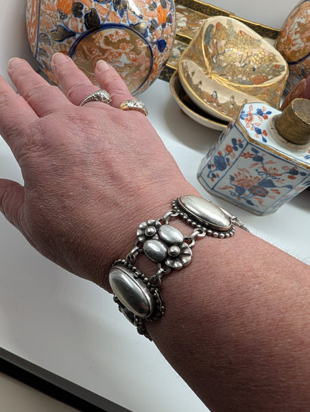 Bracelet. Early Georg Jensen Denmark. Sterling Silver. 7 3/8" Length