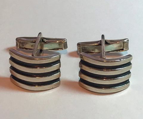 Pair of Vintage Sterling Silver Cuff Links.