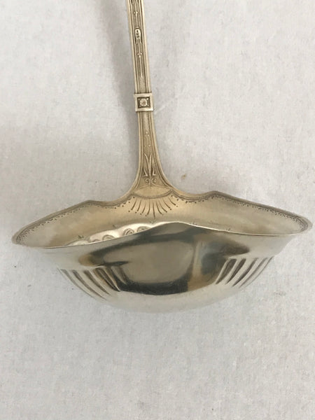 Large Soup Ladle. American Sterling Silver Schultz and Fischer Cleopatra 12.5"