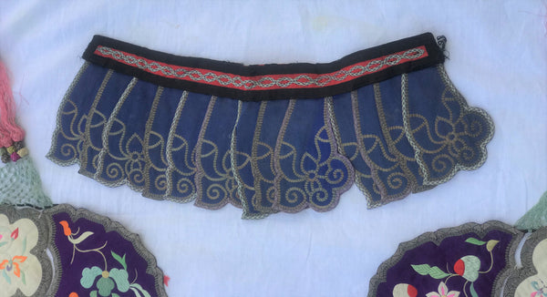 Republic Period Chinese Embroidery Collar with Tassels. Very Good Condition.