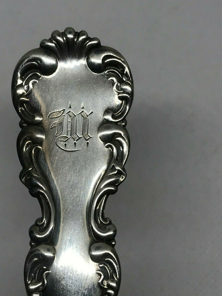 Gravy Ladle. Whiting Louis XV Sterling Silver. M Monogram. 7"